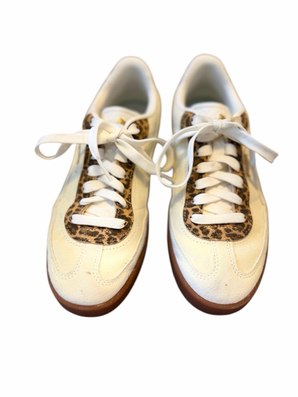 PUMA Club II Era Sneaker - Women's Color Beige Leopard Print size 7 like new